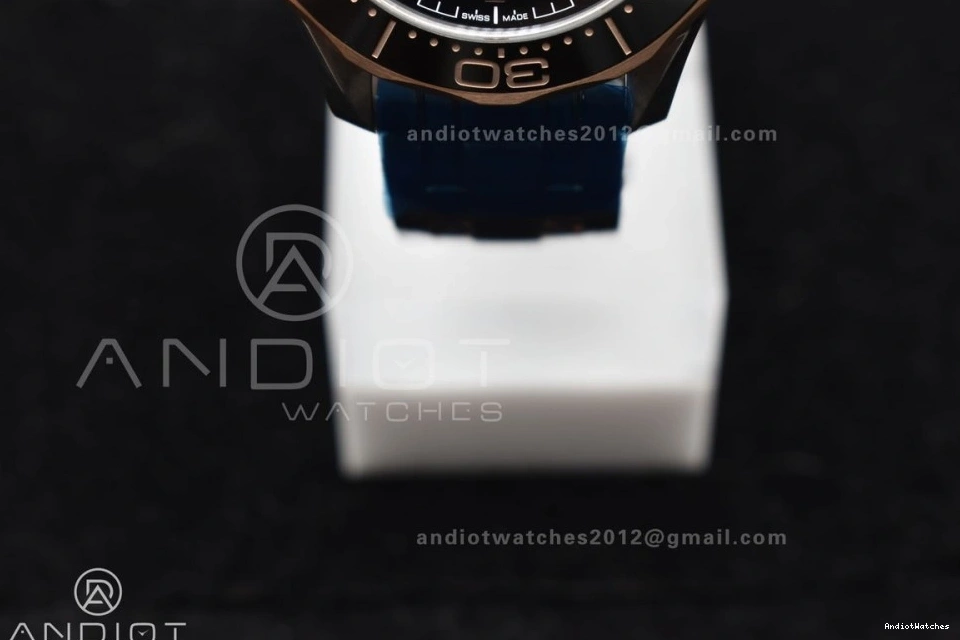 Black Ceramic A SS 300M Edition RG on Seamaster SS Best 1:1 Diver VSF Dial Black TopPick 1084 Bracelet 0117